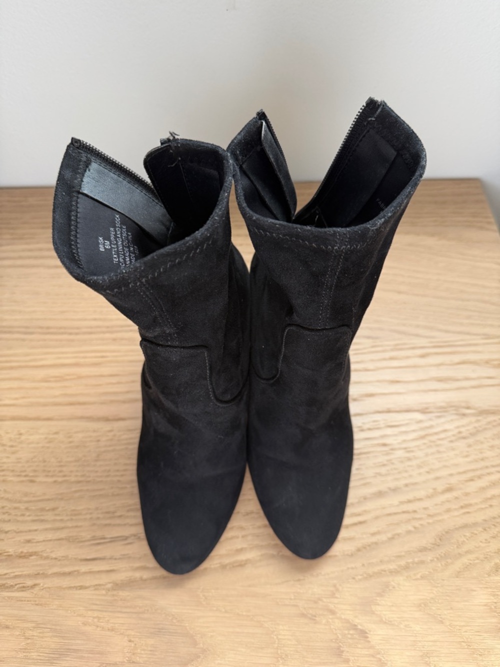 Steve Madden Black Suede Ankle Booties